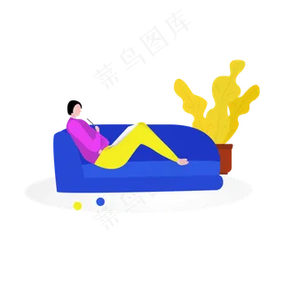 思考的女人矢量图,免抠元素