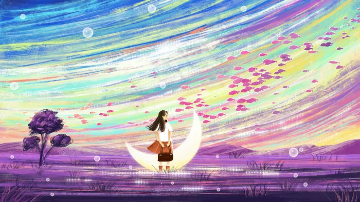 治愈唯美风主题之天空系列八(2880*1620px 300 dpi )psd模版下载