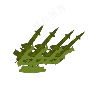 简约扁平卡通建军节解放军炮弹飞