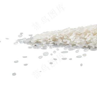 白色一堆大米食物,免抠元素