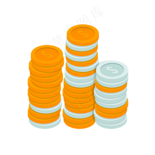 618购物节金币矢量图