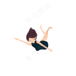 卡通可爱小女孩psd人物设计