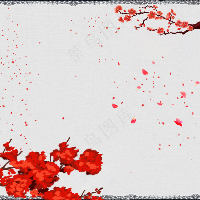 唯美古风电商主图背景