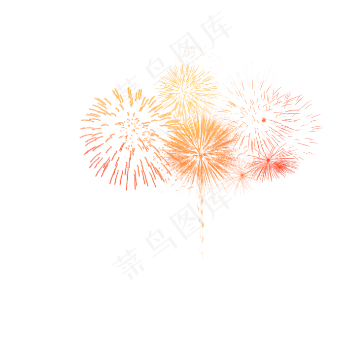 多彩夺目烟花装饰素材png(2000X2000(DPI:299))psd模版下载