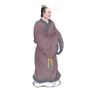 张衡国学古人古风人物,免抠元素