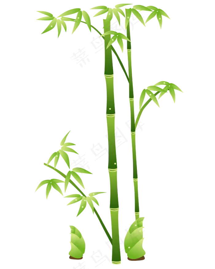 矢量中国风植物竹子(4167*5208px 300 dpi )ai矢量模版下载