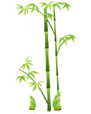 矢量中国风植物竹子