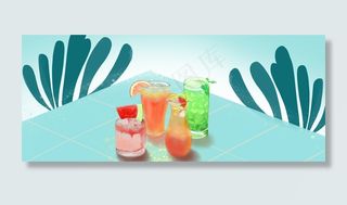 夏日降暑清凉饮料水果