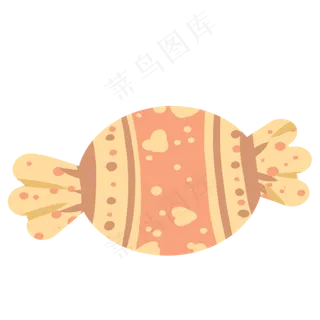 儿童节糖果橙色卡通