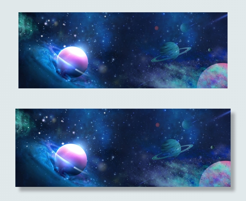 唯美大气星空宇宙光轨背景