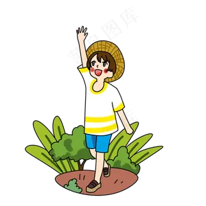 夏日郊游小少年