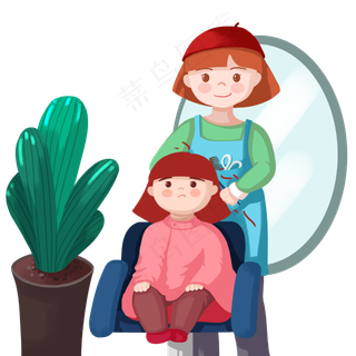 猪年过年2月2农历理发龙抬头PNG美�,免抠元素