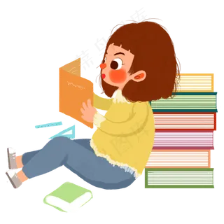 高考女孩读书备考