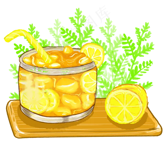 夏天清凉解渴的冷饮(2000X2000(DPI:300))psd模版下载