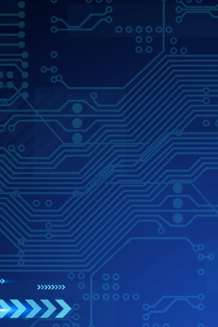 蓝色科技未来人工工智能(3545*5315px 	      )psd模版下载