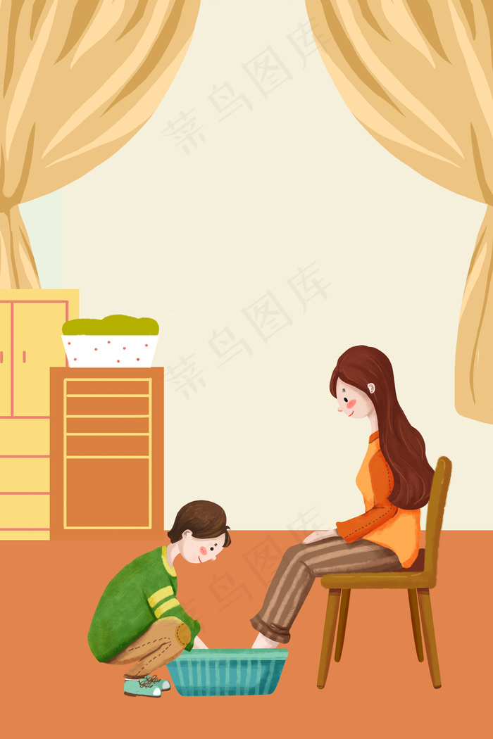 感恩节手绘广告背景图