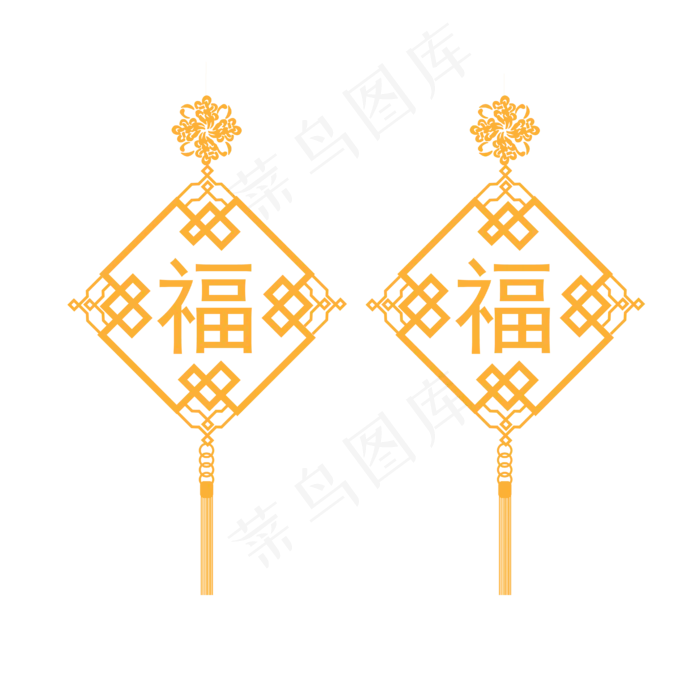 矢量手绘中国挂饰,免抠元素(2000X2000(DPI:300))ai矢量模版下载
