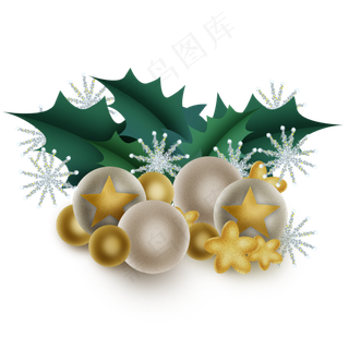 圣诞节装饰球,免抠元素