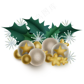 圣诞节装饰球,免抠元素