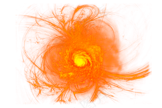 炫酷创意温暖线条星空,免抠元素