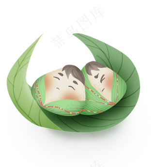 端午节可爱的胖粽子