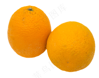 两个水果橙子