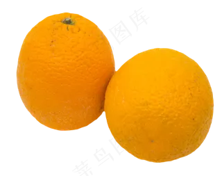 两个水果橙子
