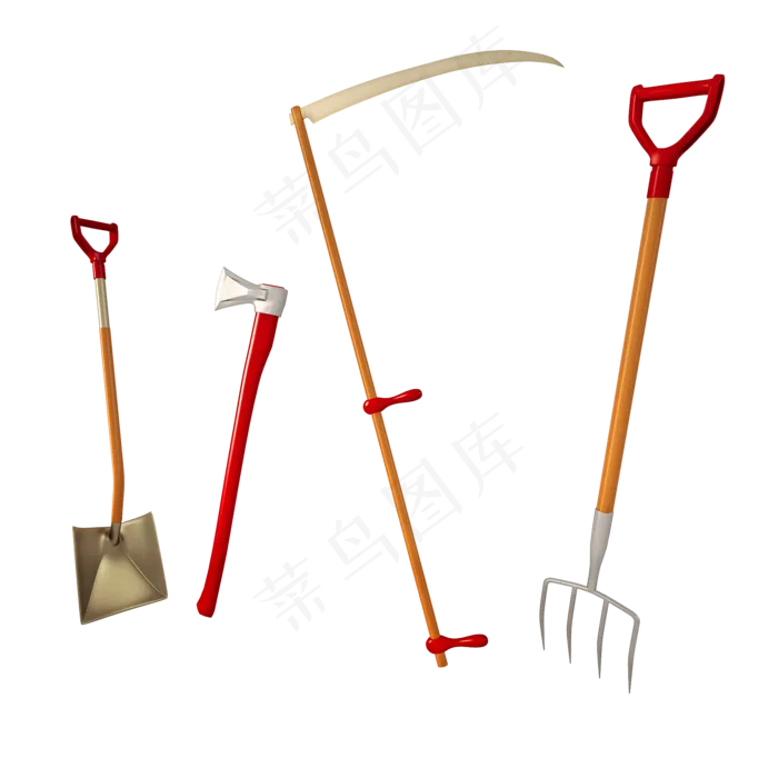 立体劳动工具png图,免抠元素(2000*2000px 300 dpi )psd模版下载