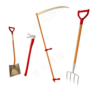 立体劳动工具png图,免抠元素