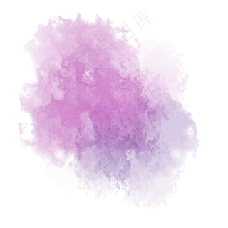 紫色水彩晕染