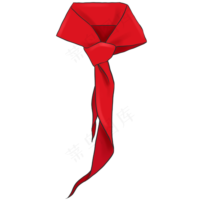 五四青年节红领巾(3000X3000(DPI:132))psd模版下载