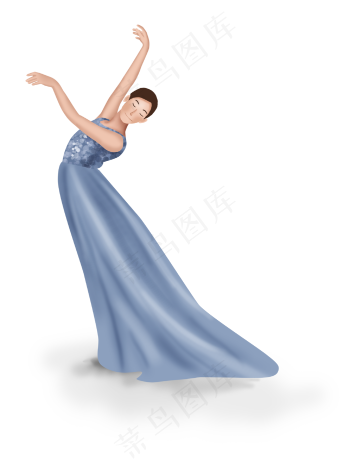 舞蹈培训班人物素材,免抠元素