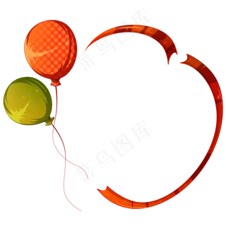 儿童节气球边框