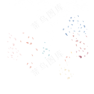 星星点点的撒花