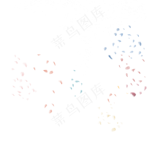 星星点点的撒花