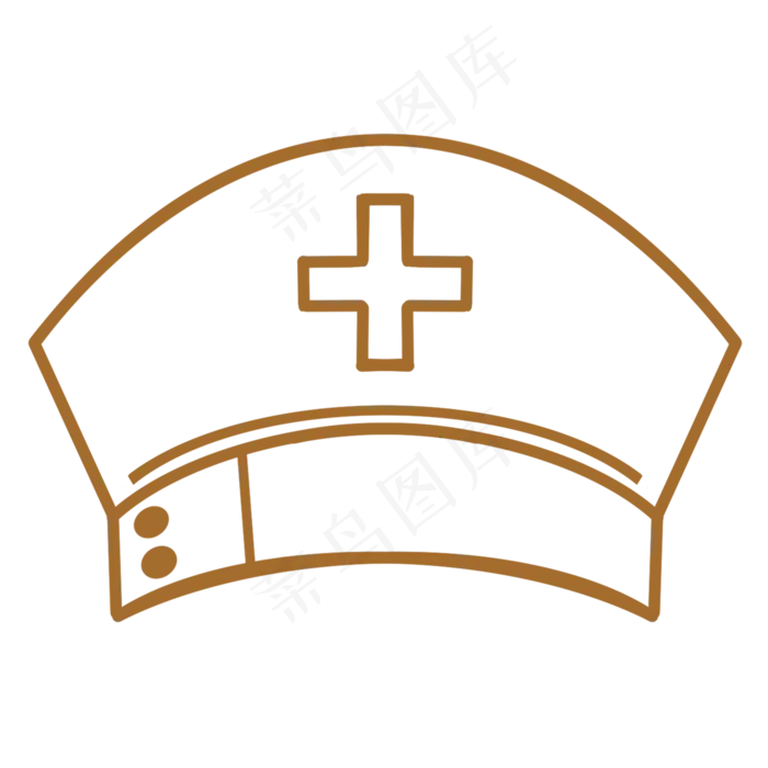 护士用的线条帽子(2000X2000(DPI:300))psd模版下载