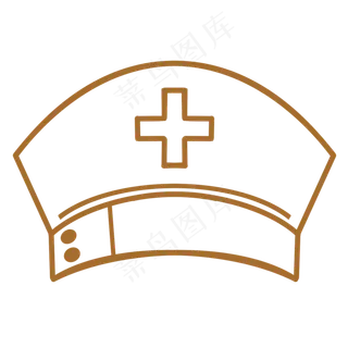 护士用的线条帽子