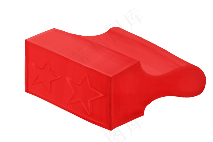 红色办公印章插图