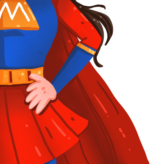 超人妈妈叉腰装饰