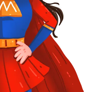 超人妈妈叉腰装饰