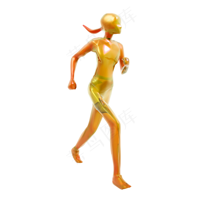 创意运动青年png图