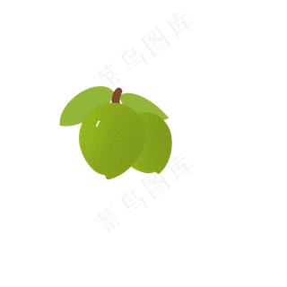 青梅果实绿色PNG
