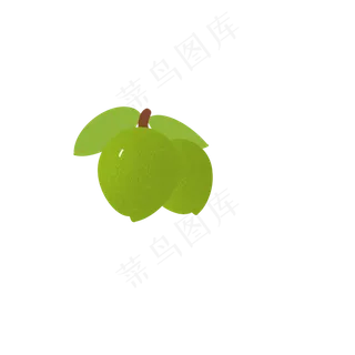 青梅果实绿色PNG