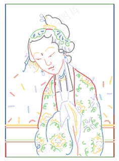 中国风国潮浪漫传统人物