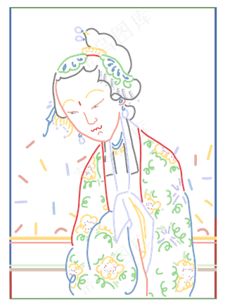 中国风国潮浪漫传统人物