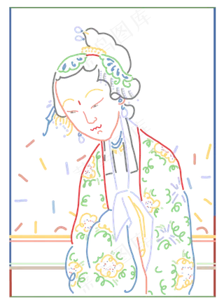中国风国潮浪漫传统人物