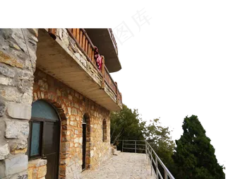 石头建筑房屋,免抠元素