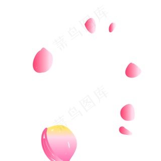 浪漫唯美玫瑰花瓣元素