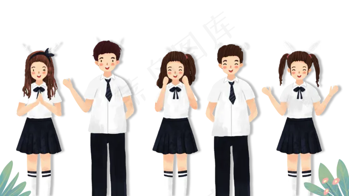 五四青年节之学校的青少年青春飞(2880X1620(DPI:300))psd模版下载