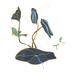 小暑大暑清凉莲花荷叶